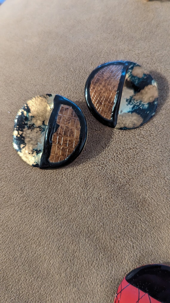 80s Round Statement Earrings