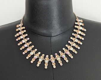 collier vintage Monet en strass