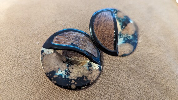 80s Round Statement Earrings - image 1