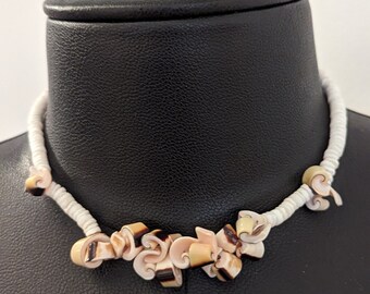 70er Jahre Muschel Choker Halsband