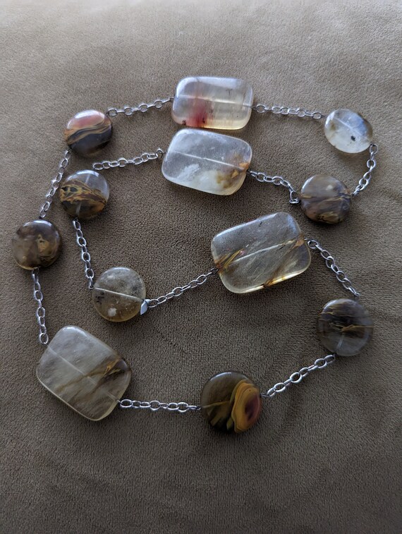 70s Western Cowgirl Stone Necklace - image 2