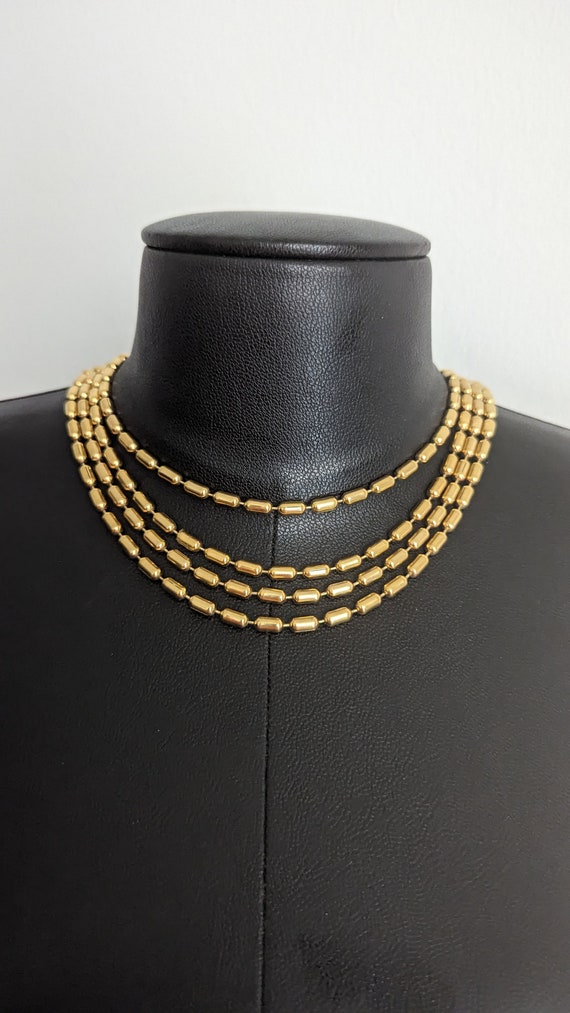 Vintage Gold Multiple Strand Necklace