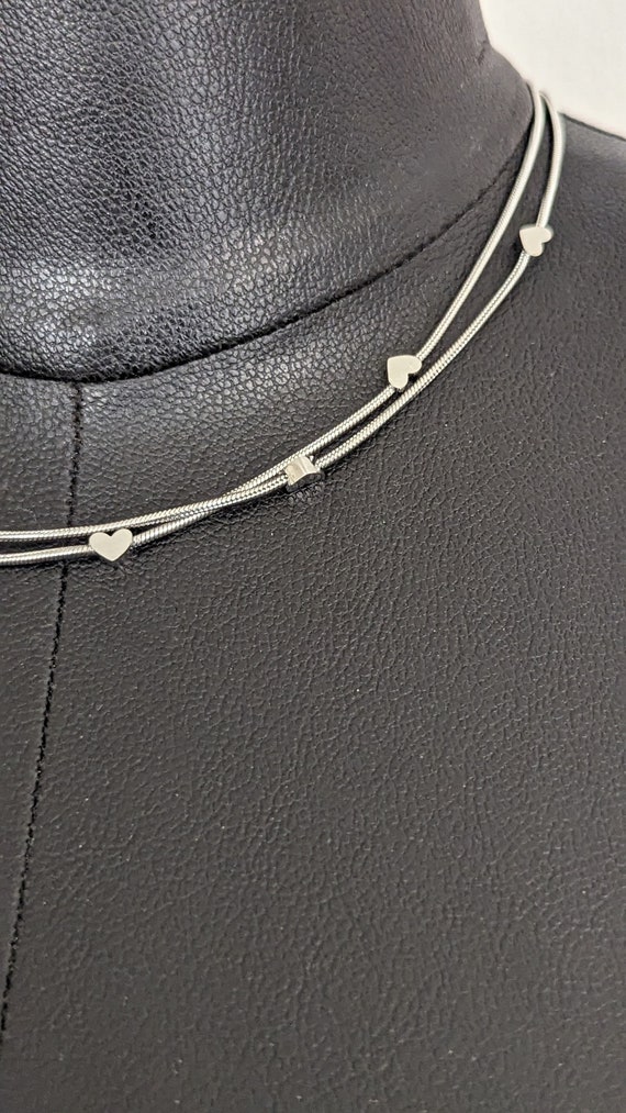 Vintage Mini Heart Necklace - image 6