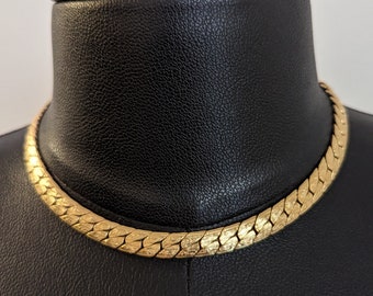 Vintage Gold Snake Chain Adjustable Necklace