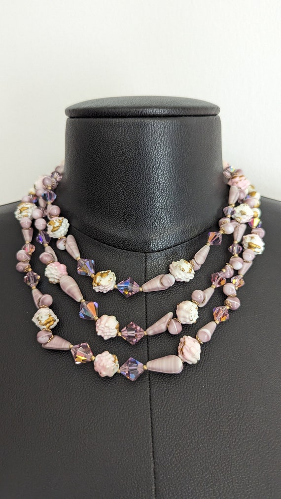 60s Multiple Strand Beaded Necklace
