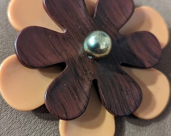Vintage Flower Large Pin from Italy