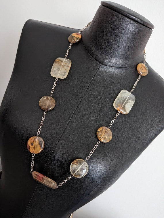 70s Western Cowgirl Stone Necklace - image 1
