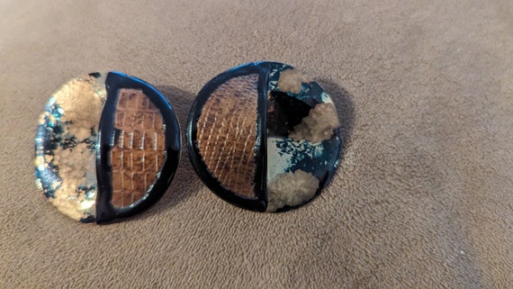 80s Round Statement Earrings - image 2