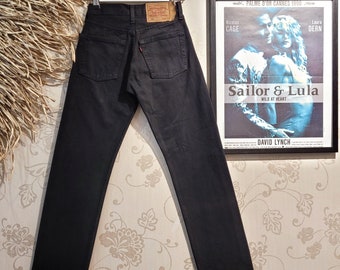 80s Levi's 501 Black Denim, 501-0656 Made in USA] [1980s
