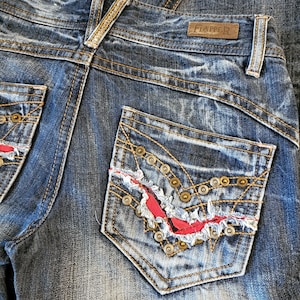 Vintage Y2K low rise bootcut Flapper jeans