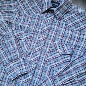 Vintage Wrangler Western Shirt Size S/M Checkered Snap Shirt Cowboy