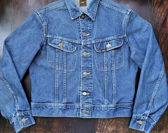 Vintage 80&#39;s Lee Riders Denim Jacket Made in USA Size M