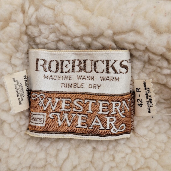 【70’s】Sears \"ROEBUCKS WESTERN WEAR\" （￼L） Vintage 70s Sears Roebucks Western Wear Distressed Denim