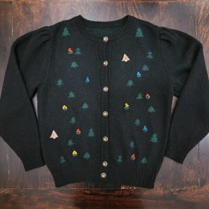 Vintage 80&#39;s Wool Alpaca Traditional Austrian Cardigan M