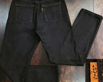 Vintage 90's Levi's orange tab 615 black jeans