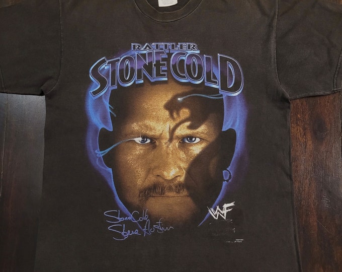 Vintage 1998 Steve Austin Rattler Stone T-shirt Froid - Etsy