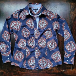 Tommy Hilfiger Paisley Blouse Women&#39;s M