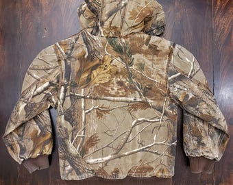 Vintage Carhartt Kids Active Jacket Camouflage Real Tree