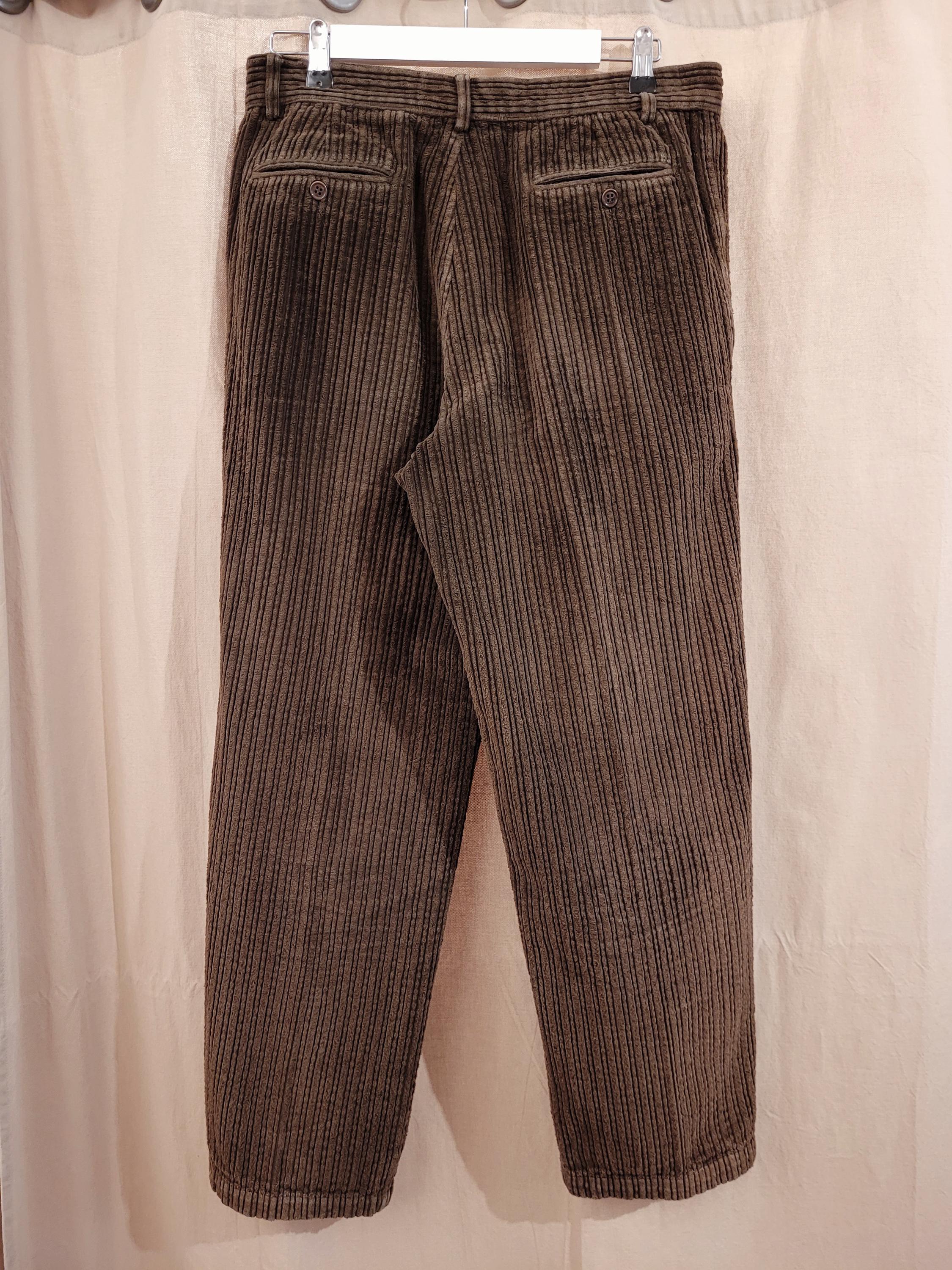 Vintage 90's Thick Jumbo Corduroy Baggy Pants Made in Italy