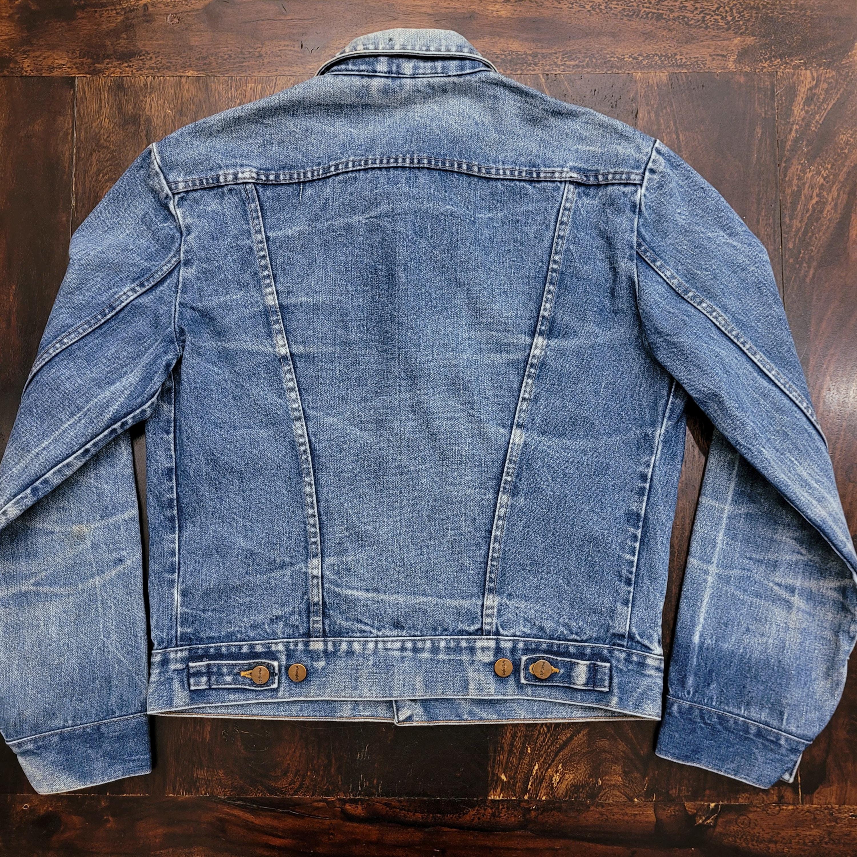 Vintage 70's 80's Wrangler Denim Jacket M Honeycomb Fade Vintage 70's 80's Wrangler Denim Jacket M Honeycomb Fade