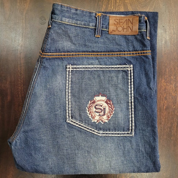 Vintage Rare Y2K Sean John Baggy Jeans W40 - Etsy