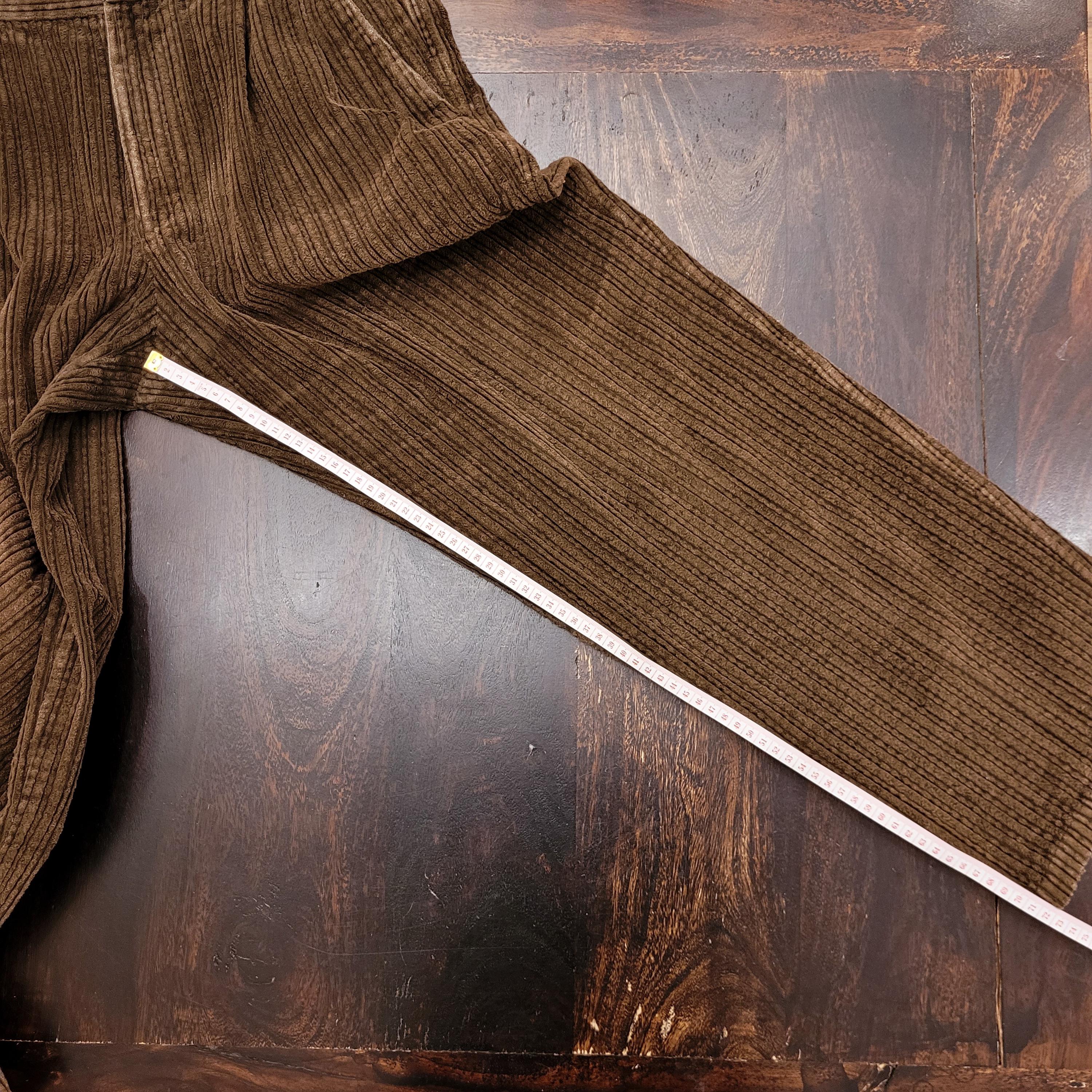 Vintage 90's Thick Jumbo Corduroy Baggy Pants Made in Italy