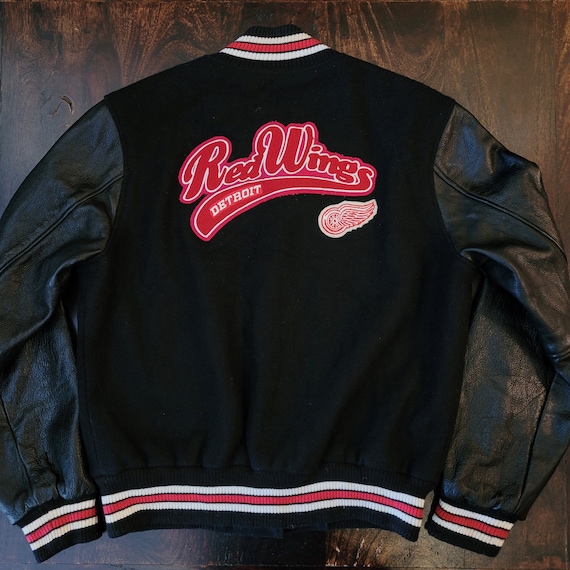 Red wings deals varsity jacket
