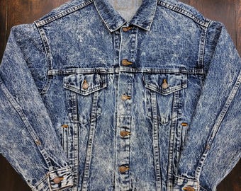 Vintage 80's 90's Rare Levi's Silvertab Sherpa Denim Bomber Jacket