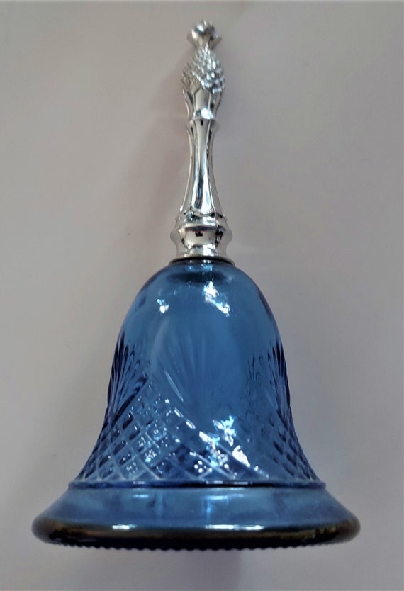 Avon Blue Cobalt Bell Cologne Bottle