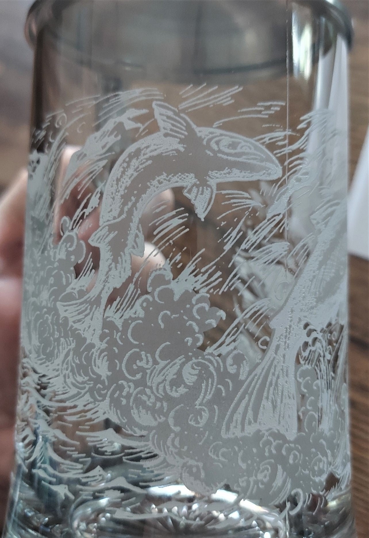 Personalised Fishing Engraved Pint Glass Beer Tankard Gift 
