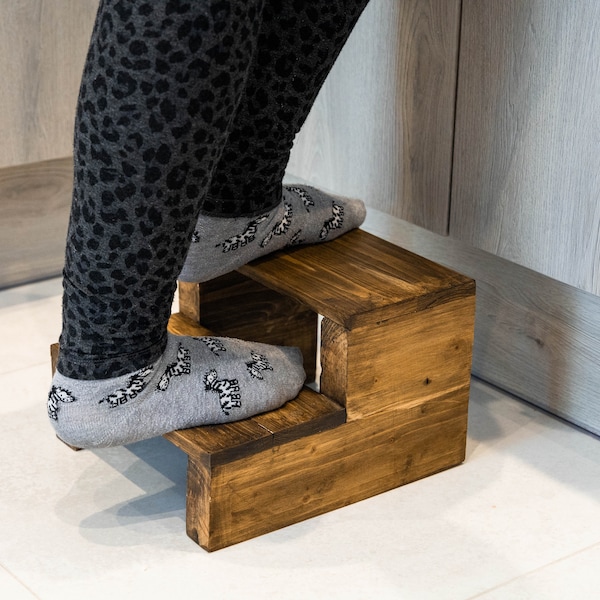 Rustic Hand Made Stepping Stool