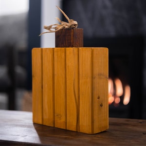 Hand Made Wooden Decorative Halloween Pumpkin