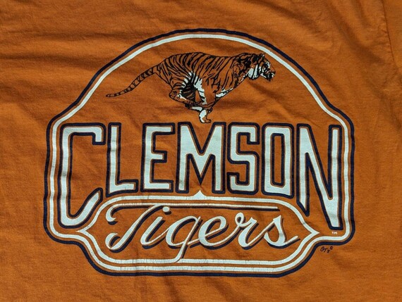 Vintage 80s 90s Clemson University T-Shirt Tigers… - image 2