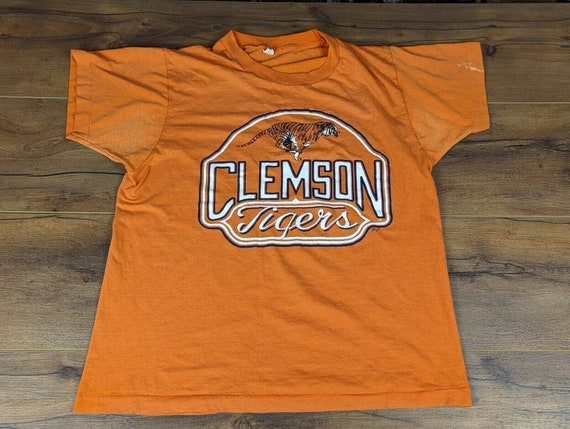 Vintage 80s 90s Clemson University T-Shirt Tigers… - image 1