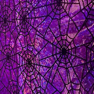 4 Way Stretch Nylon Spandex Fabric Spider Web Flocking Hologram | Spandex Palace