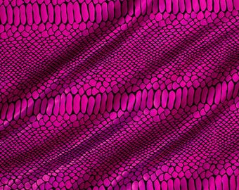 Fever Snake Foil Stretch Nylon Spandex Fabric | Spandex Palace