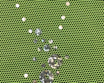 Stretch Nylon Power Mesh fabric with Sequin Lola | Spandex Palace