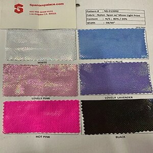 Guida completa alla cartella colori Nylon Spandex Moon Light / Spandex Palace