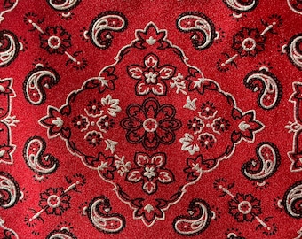 Stretch Nylon Spandex Fabric with Bandana Design and Foil | Spandex Palace