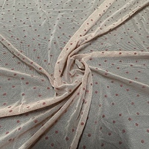 Random Flocked Stretch Mesh Polyester Spandex Fabric | Spandex Palace
