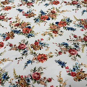 Paper Print Polyester Spandex Tricot Swimming Fabric | Spandex Palace