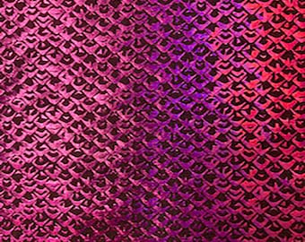 Mermaid Snake 4 way stretch Nylon Spandex Fabric with Hologram Foil | Spandex Palace