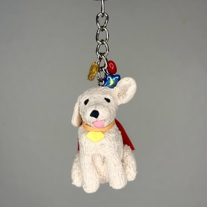Superhero Dog Keychain