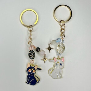 Sailor Moon Cats Luna & Artemis Keychains