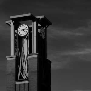 Clock Tower, Black and white, Fine Art architecture