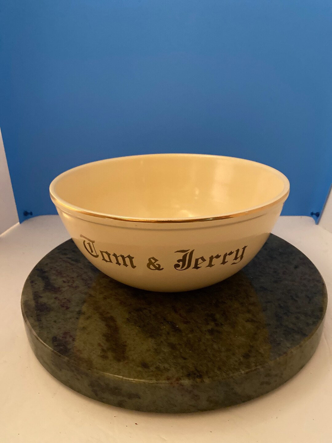 Vintage Tom and Jerry Punch Bowl and 4 Cups. Etsy