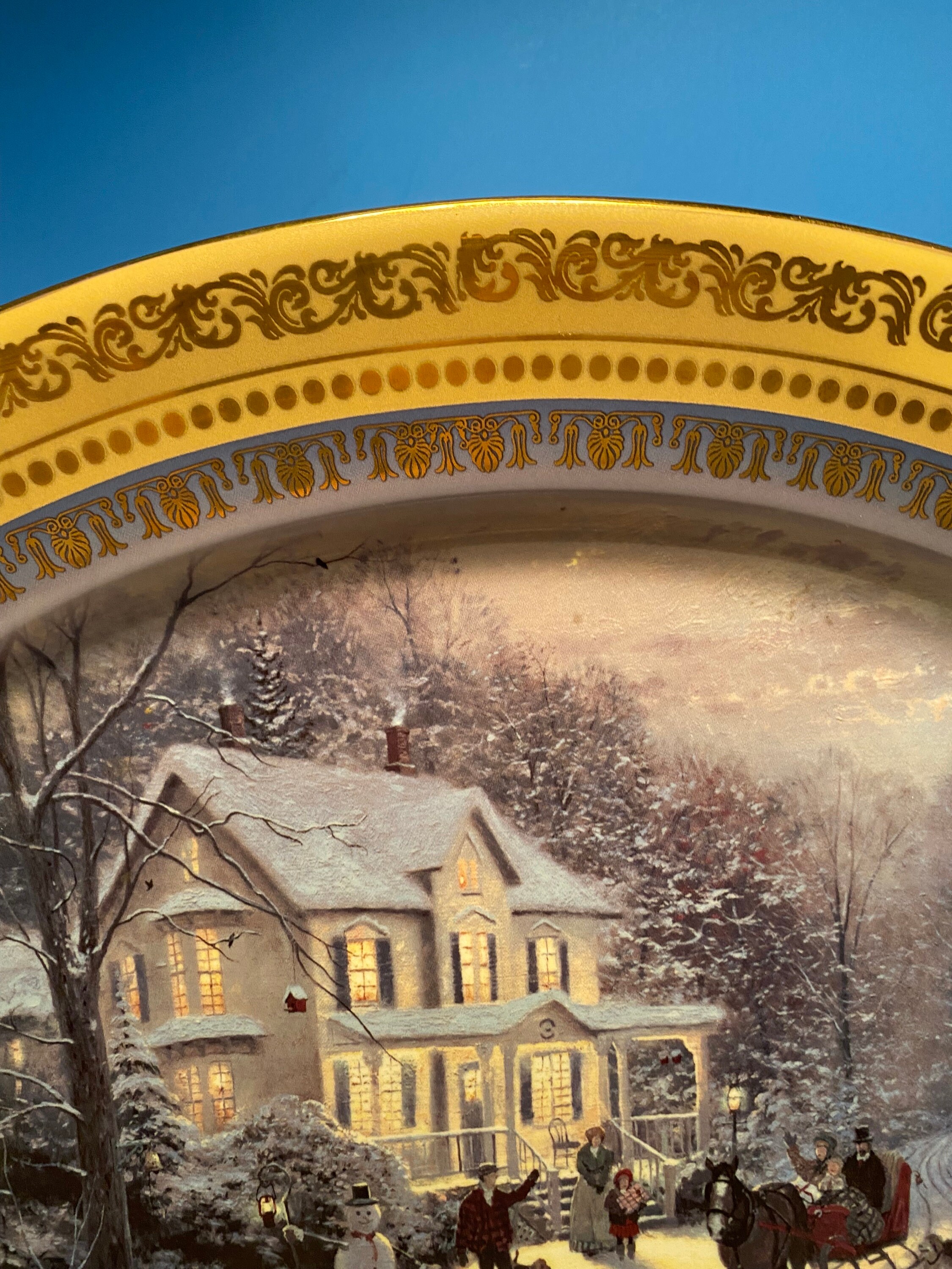 Vintage Thomas Kinkade “ Home for the Holidays” Plate Number A 2527 ...
