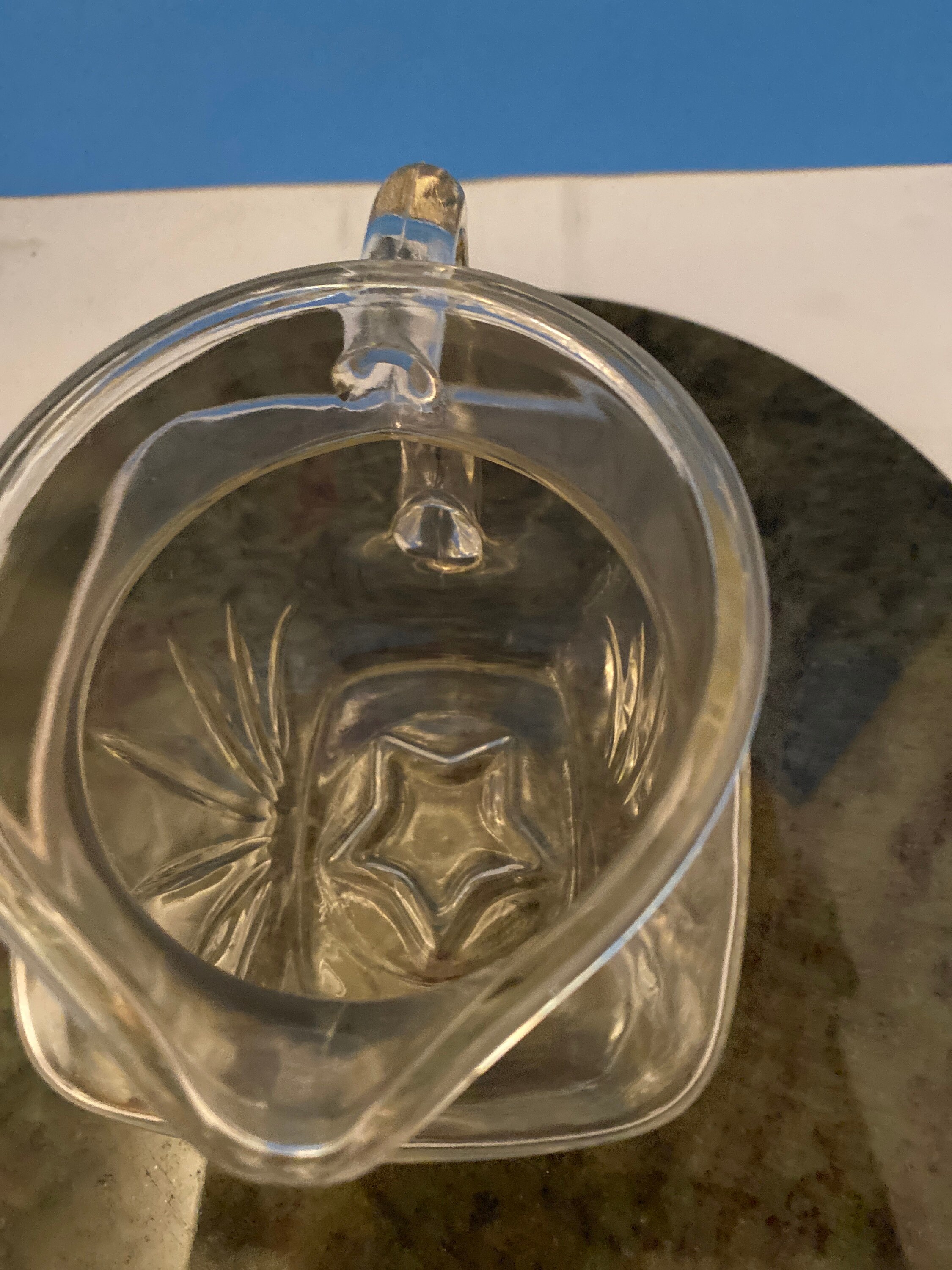 Vintage Federal Glass Star Pitcher - Etsy