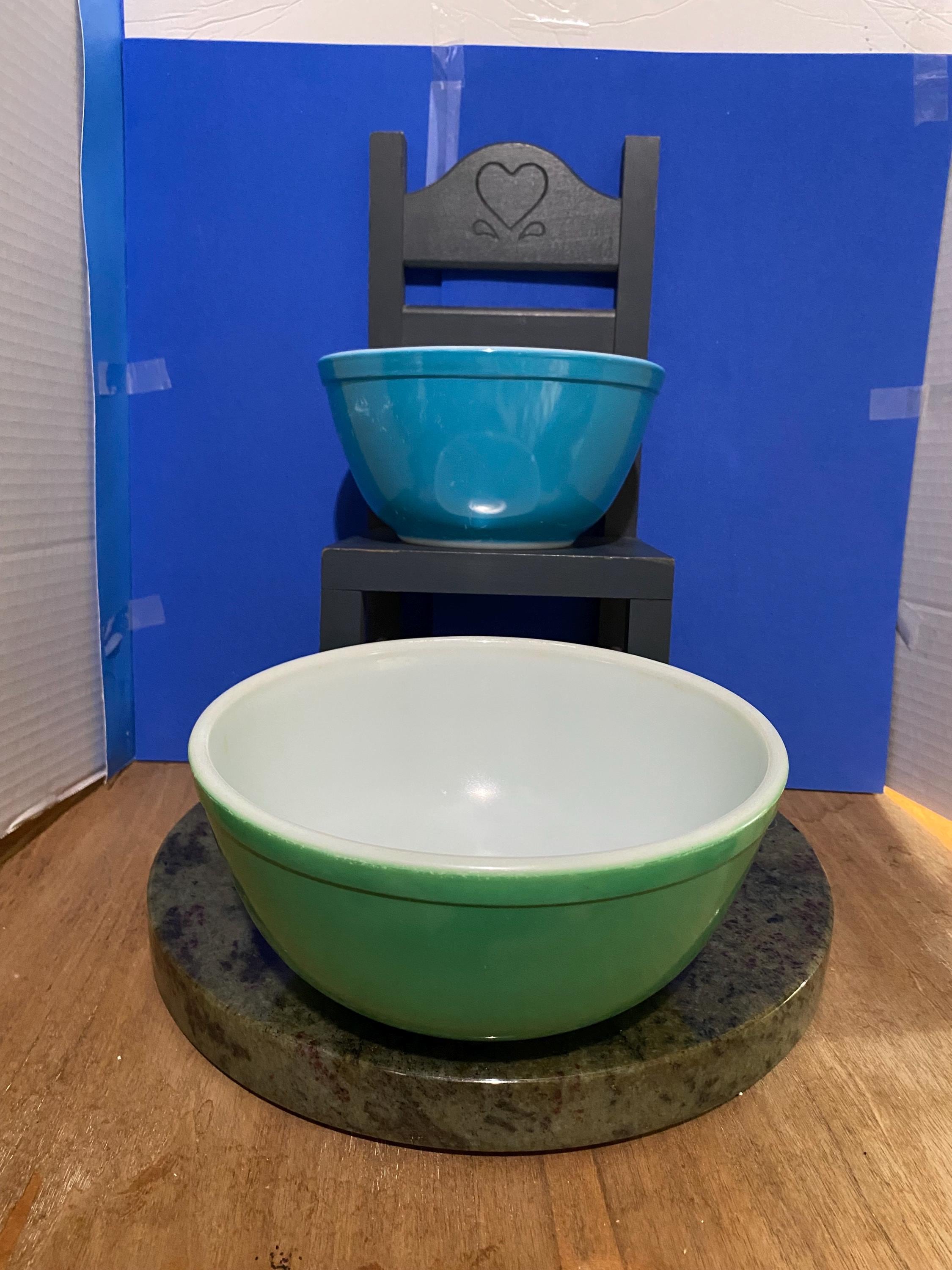 Vintage Pyrex 1940 Mixing Bowls - Etsy