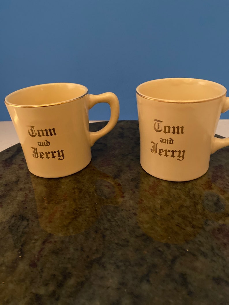 Vintage Tom and Jerry Punch Bowl and 4 Cups. Etsy